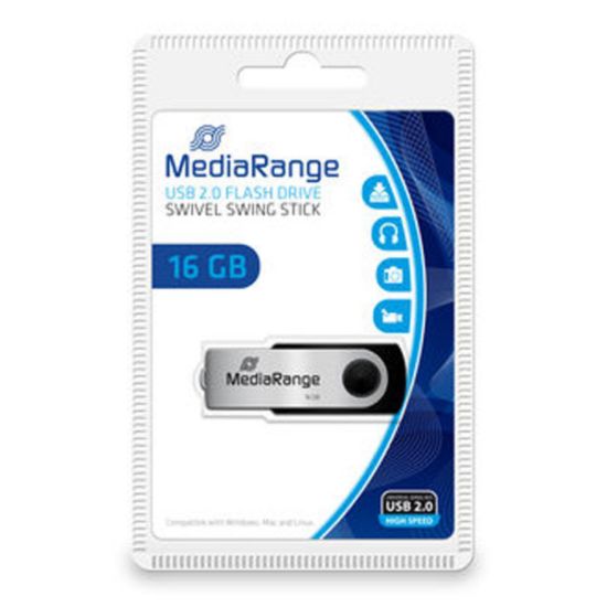 Slika USB Flash 16GB Mediarange Swivel