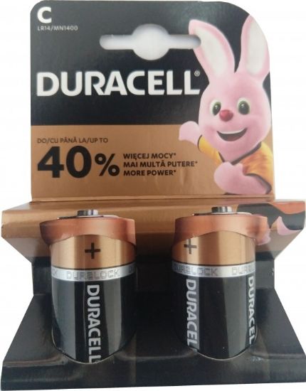 Slika Duracell Tip C 1.5V LR14 MN1400, PAK2 CK, ALKALNE baterije