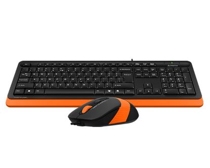 Picture of A4 TECH F1010 FSTYLER USB US narandžasta tastatura + USB narandžasti miš