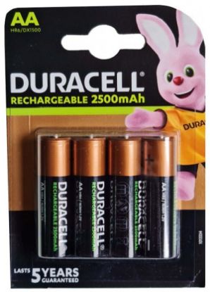 Picture of Punjiva baterija R6 1.2 AA 1/4 Duracell 2500mAh kom