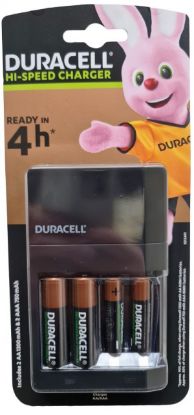 Picture of Duracell CEF14 PUNJAC + punjive baterije 2xAA NiMH 1300mAH+ 2xAAA 750mAh( Hi speed 4h, auto-OFF)