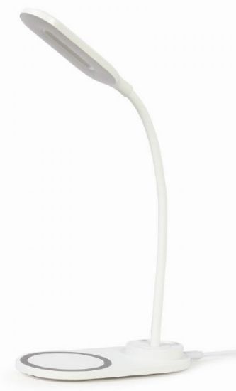 Slika TA-WPC10-LED-01-MX White Gembird LED Stona lampa + QI bezicni punjac max10W