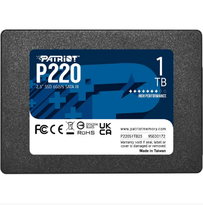 Slika SSD 2.5 SATA3 1TB Patriot P220 550MBs/500MBs P220S1TB25