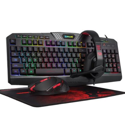 Picture of 4 in 1 Combo S101-BA-2 Keyboard, Mouse, Headset & Mouse Pad